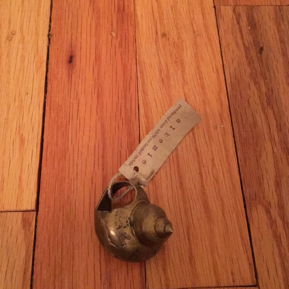 Alkemie oversized shell ring